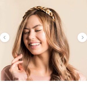 Madison Braids Braided Headband Lulu Two Strand Brunette Blond Adjustable Strap